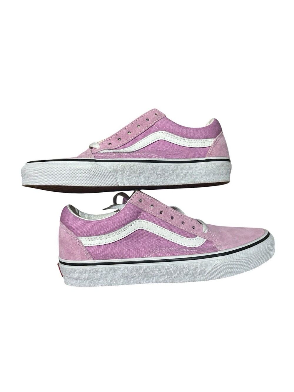 Vans Old Skool Orchid & True White Skate Shoes - Size M 6 - W 7.5